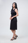 Dress Tanpa Lengan Veina Black Online
