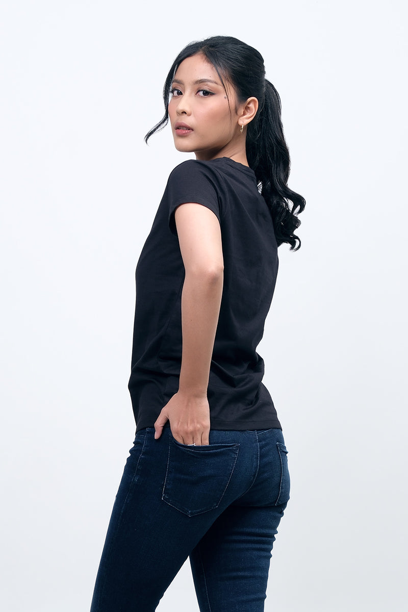 T-Shirt Lengan Pendek Arryn Black