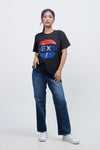 T-Shirt Lengan Pendek Maella Black