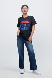 T-Shirt Lengan Pendek Maella Black