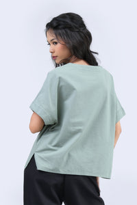 Blouse Lengan Pendek Lyndie Sage