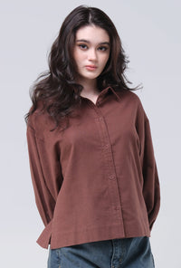 Kemeja Calula Brown
