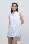 Kemeja Tanpa Lengan Volna Offwhite