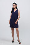 Dress Tanpa Lengan Sloane Navy Online