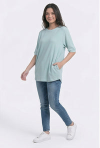 T-Shirt Lengan Pendek Elley Light Green