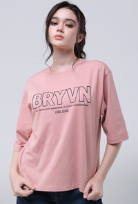 T-Shirt Lengan Pendek Lavilla Pink