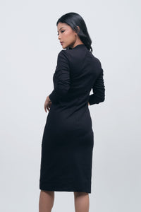 Dress Lengan Panjang Vienary Black