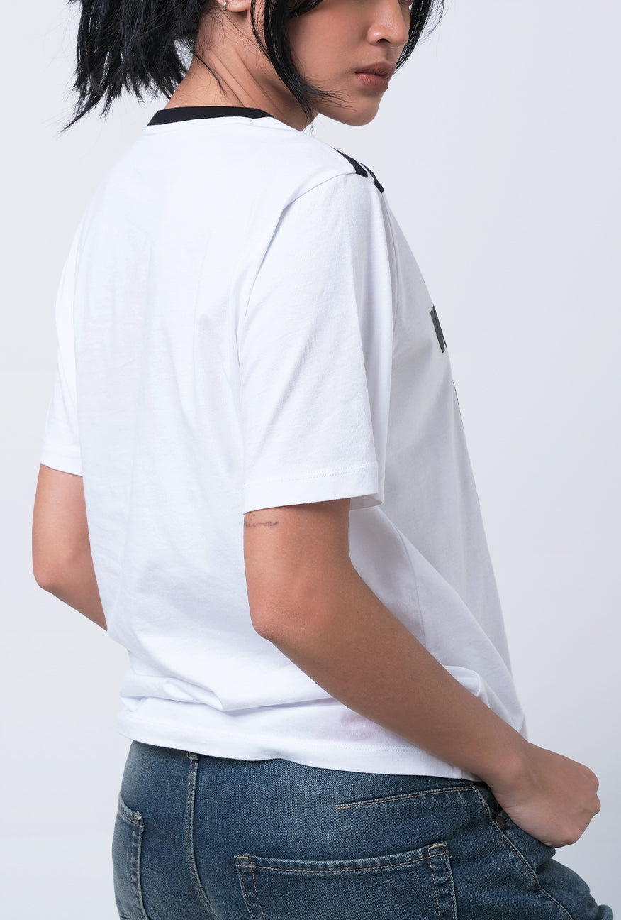 T-Shirt Lengan Pendek Regular Grier Offwhite