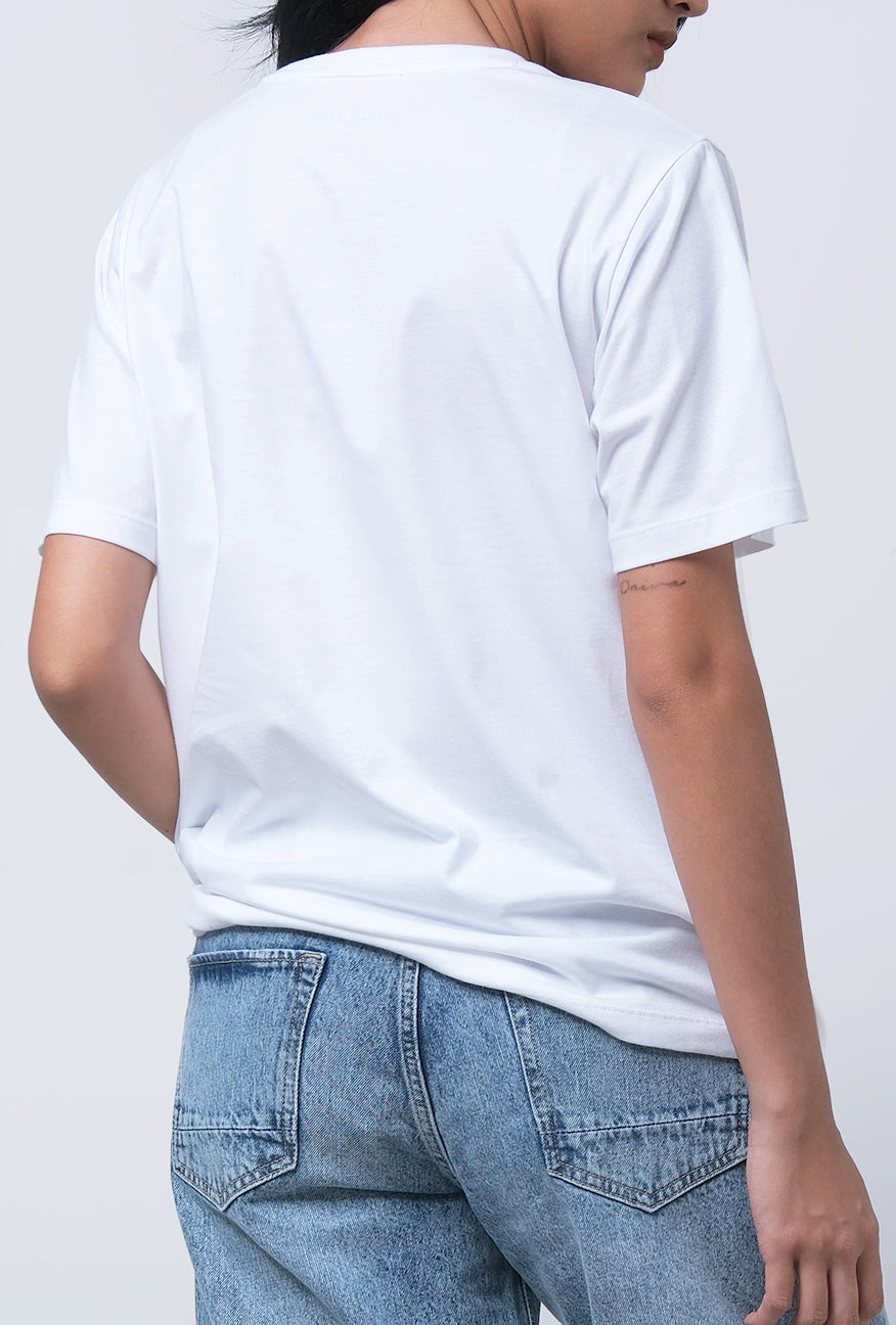 T-Shirt Lengan Pendek Callope Offwhite