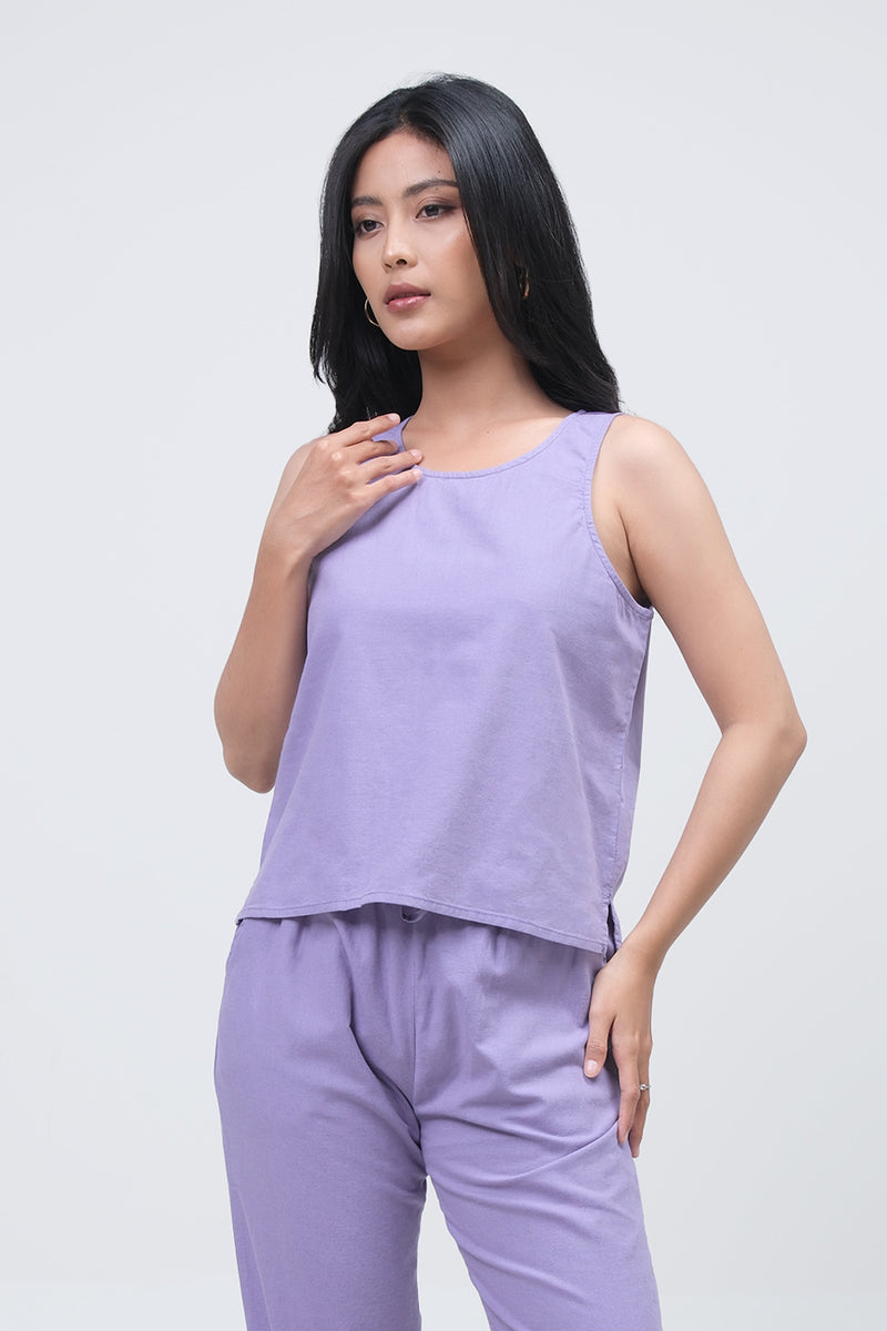 Blouse Tanpa Lengan Sevilla Purple