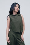 Kemeja Tanpa Lengan Enya Top Army