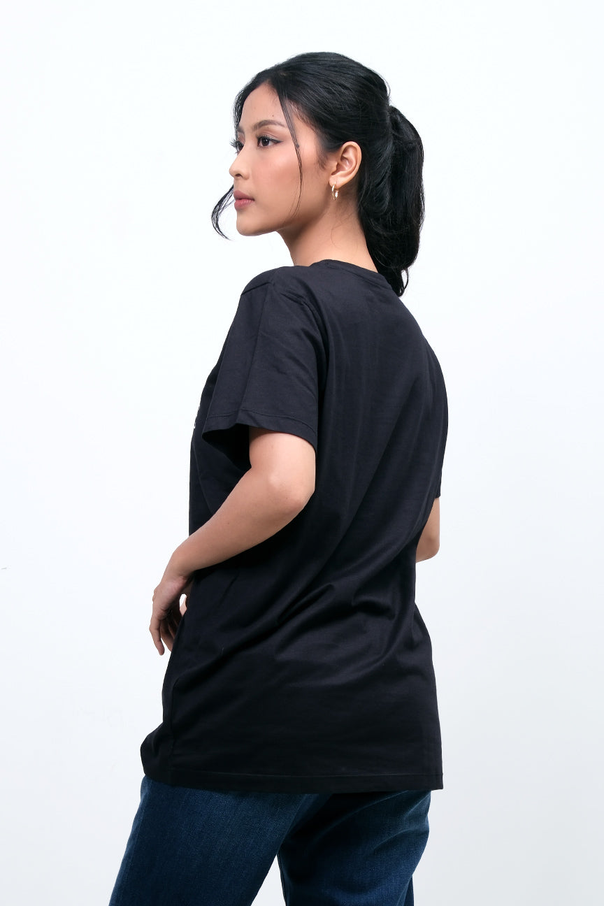 T-Shirt Lengan Pendek Amaia Black