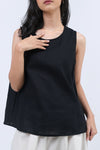 Blouse basic Tanpa Lengan Grachilla Black