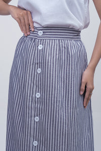 Rok Pendek Allura Grey White Online
