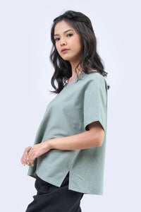 Blouse Lengan Pendek Lyndie Sage