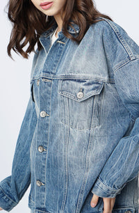 Jaket Mizzu Light Blue Denim