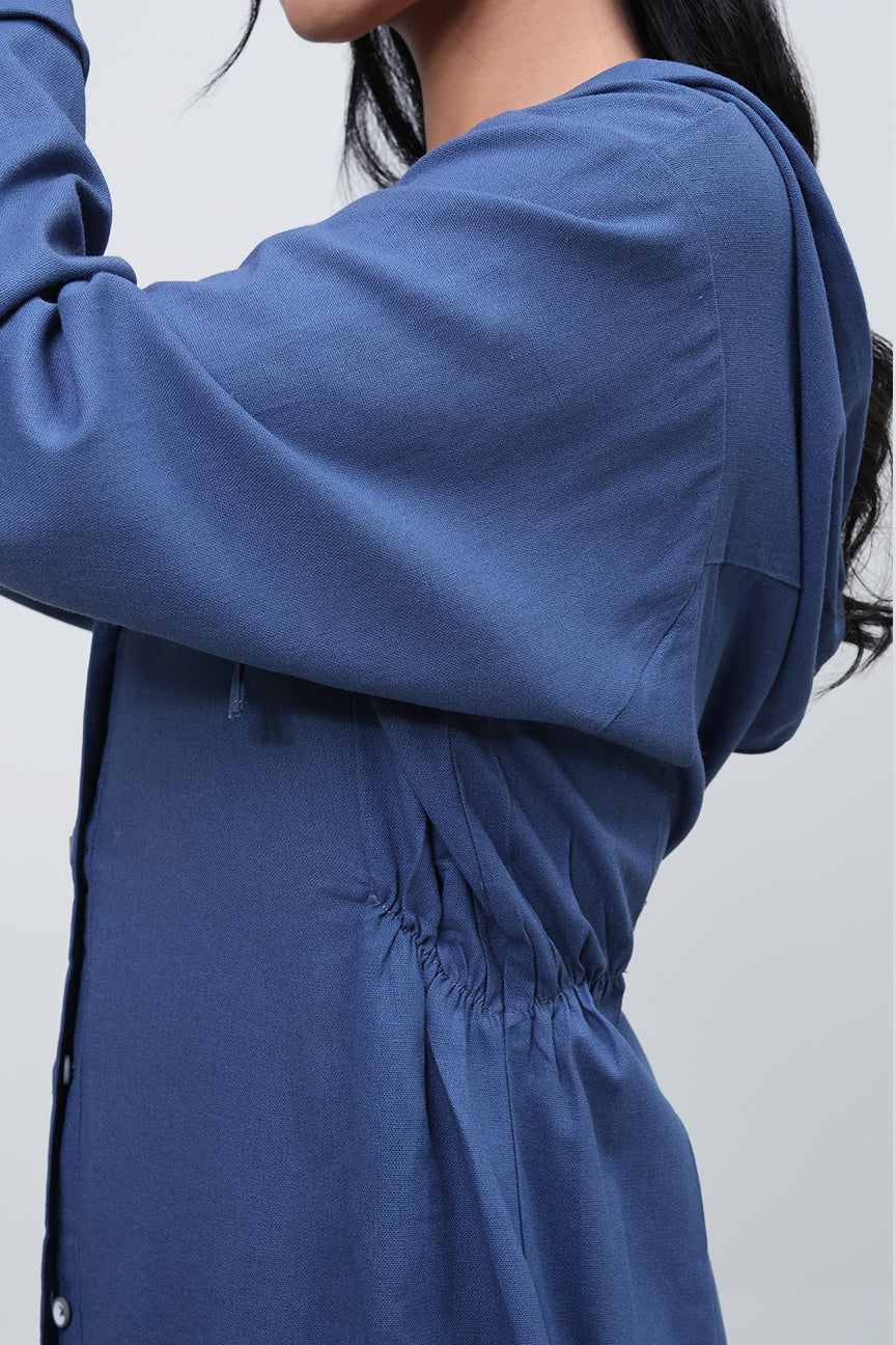 Kemeja Lengan Panjang Quirina Blue