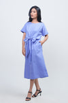 Dress Lengan Pendek Illaria Blue Online