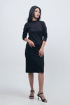 Dress Lengan Panjang Vienary Black