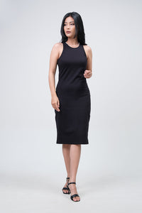 Dress Tanpa Lengan Veina Black Online