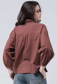 Kemeja Calula Brown