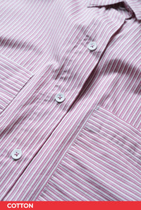 Kemeja Luna Purple White Exclusive Online