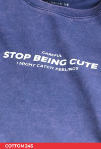 T-Shirt Lengan Pendek Marinza Blue