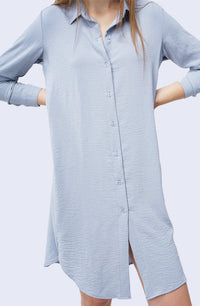 Dress Lengan Panjang Aisya Light Blue