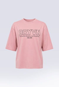 T-Shirt Lengan Pendek Lavilla Pink