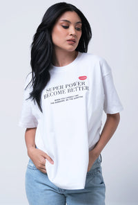 T-Shirt Oversized Xyla Offwhite