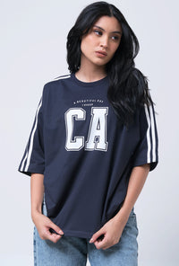 T-Shirt Lengan Pendek Nadlin Navy