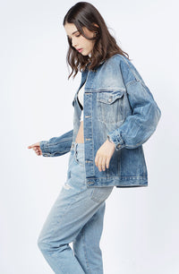 Jaket Mizzu Light Blue Denim