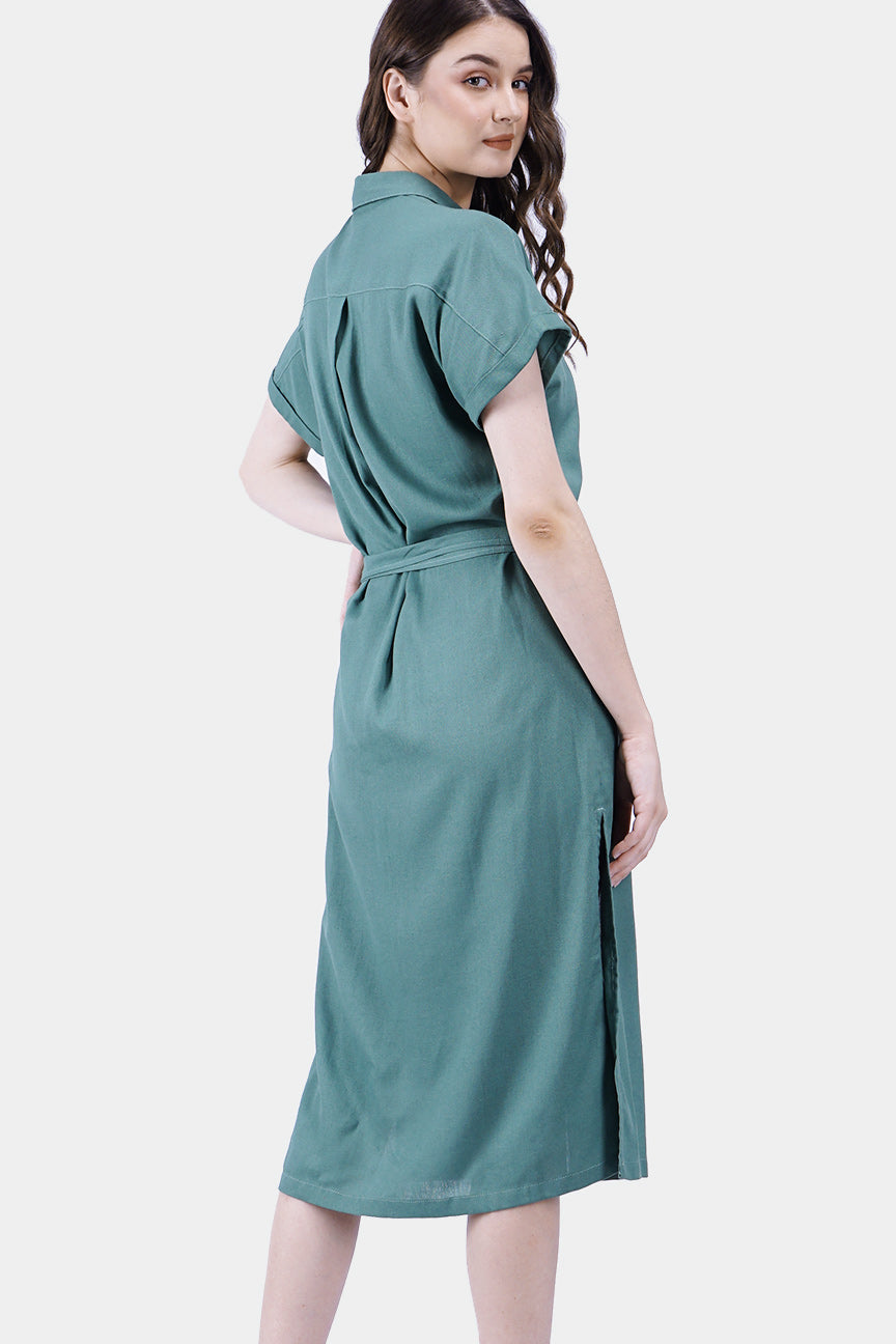 Dress Lengan Pendek Mikasa Green Online
