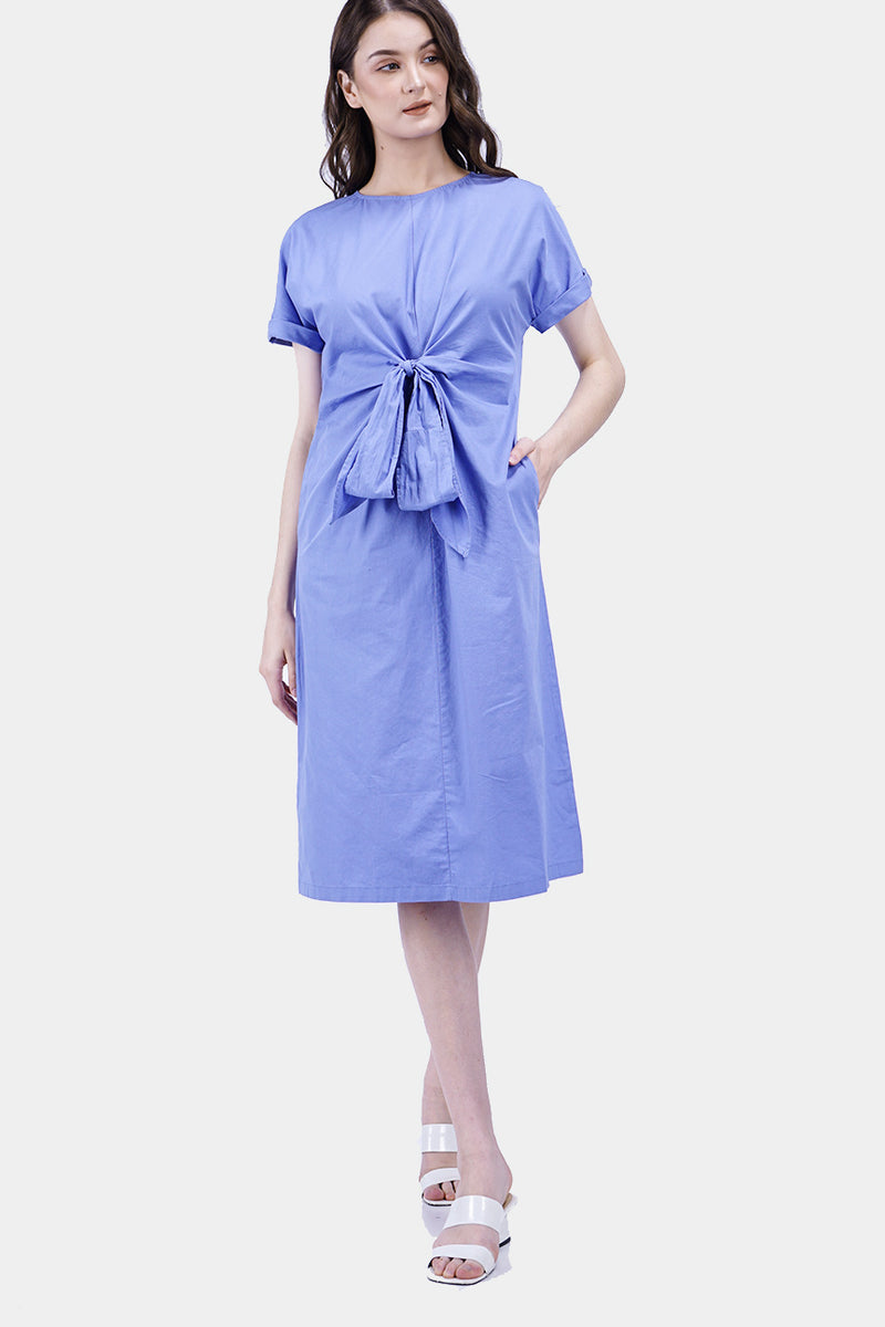 Dress Lengan Pendek Illaria Blue Online