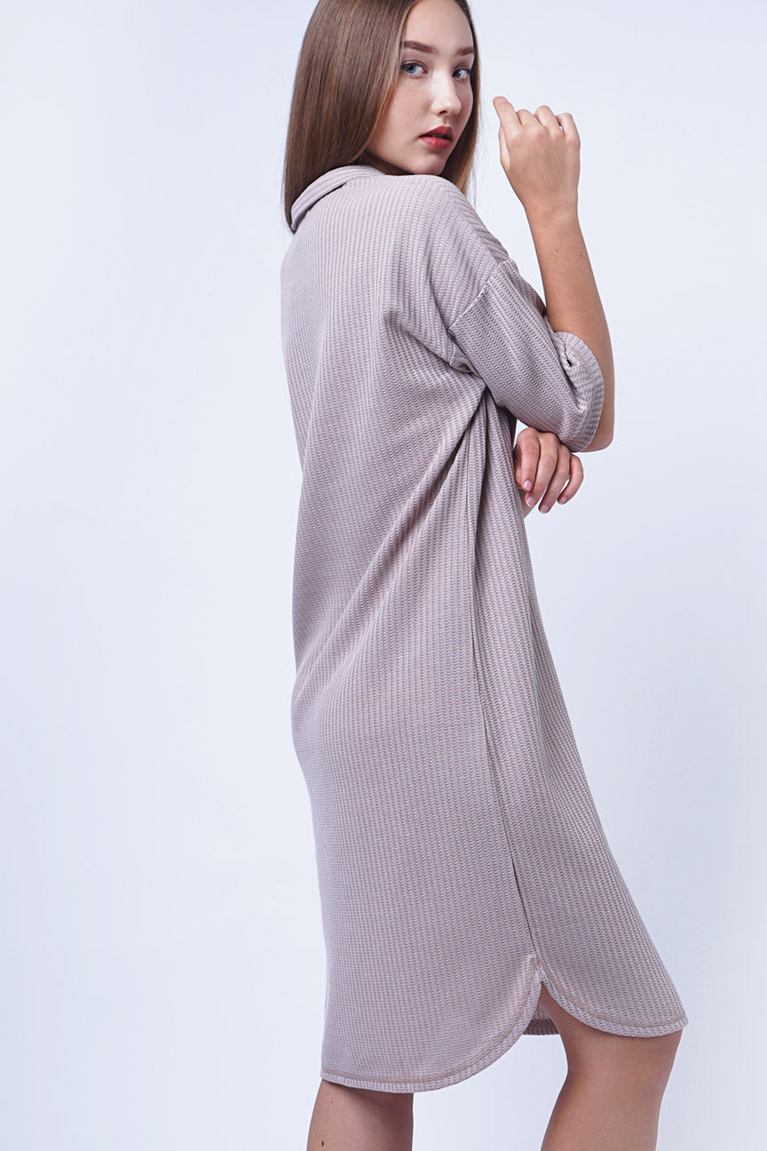 Dress Lengan Pendek Lessia Pink