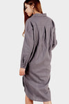 Dress Lengan Panjang Erry Dark Grey