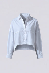 Kemeja Lengan Panjang Qara White Exclusive Online
