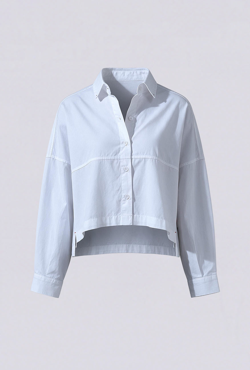 Kemeja Lengan Panjang Qara White Exclusive Online