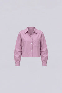 Kemeja Lengan Panjang Selra Pink Exclusive Online