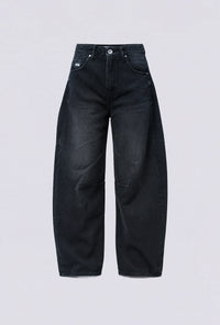 Jeans Barrel Sora Dark Grey
