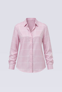Kemeja Lengan Panjang Key Pink