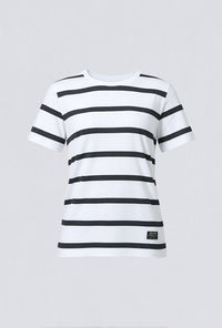 T-Shirt Lengan Pendek Kalene White Black