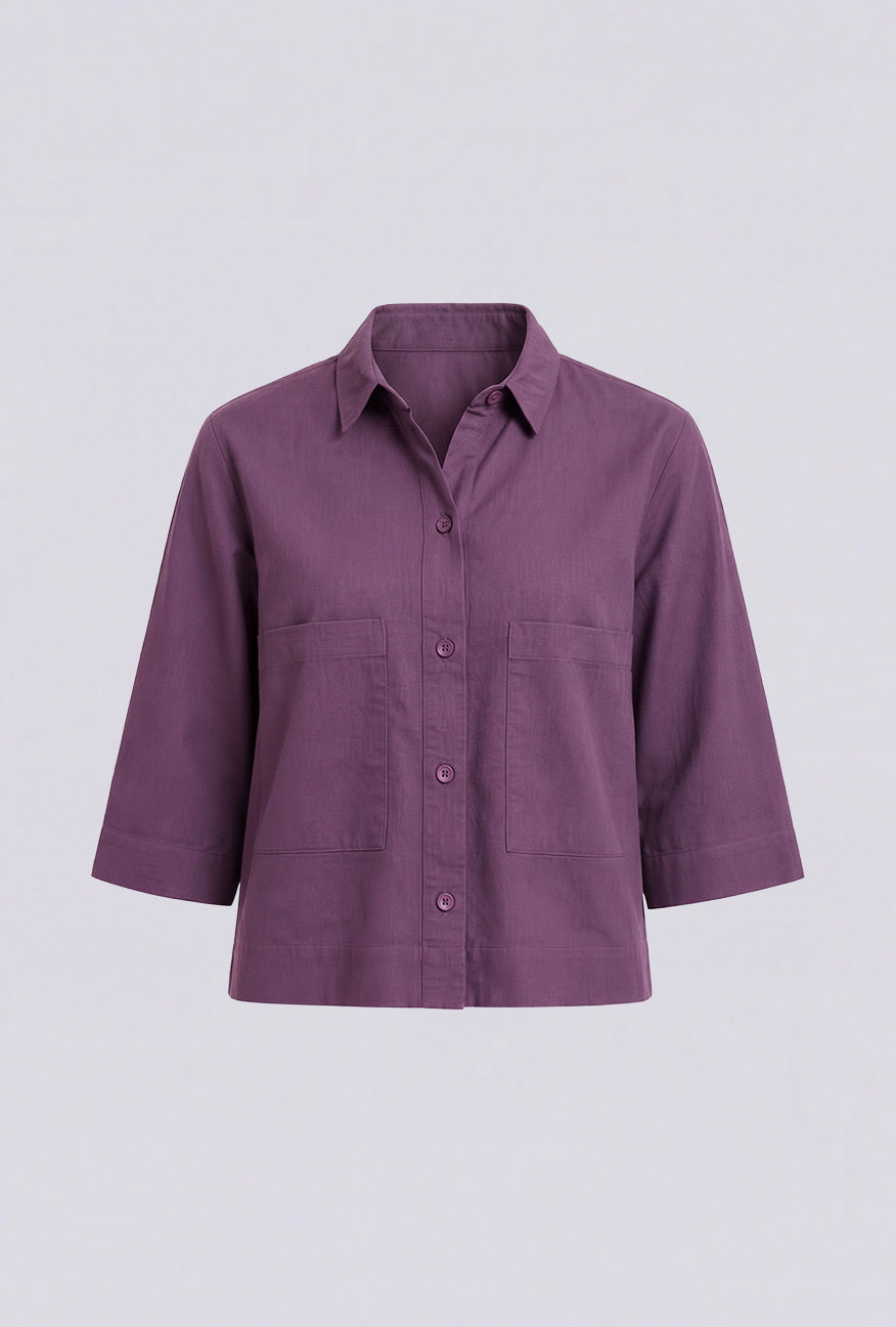 Kemeja Loginza Burgundy Exclusive Online