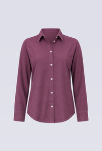 Kemeja Lengan Panjang Mellie Burgundy