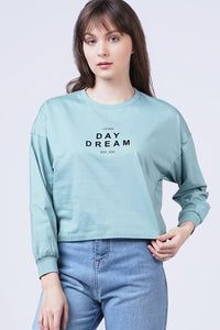 T-Shirt Lengan Panjang Airy Light Green