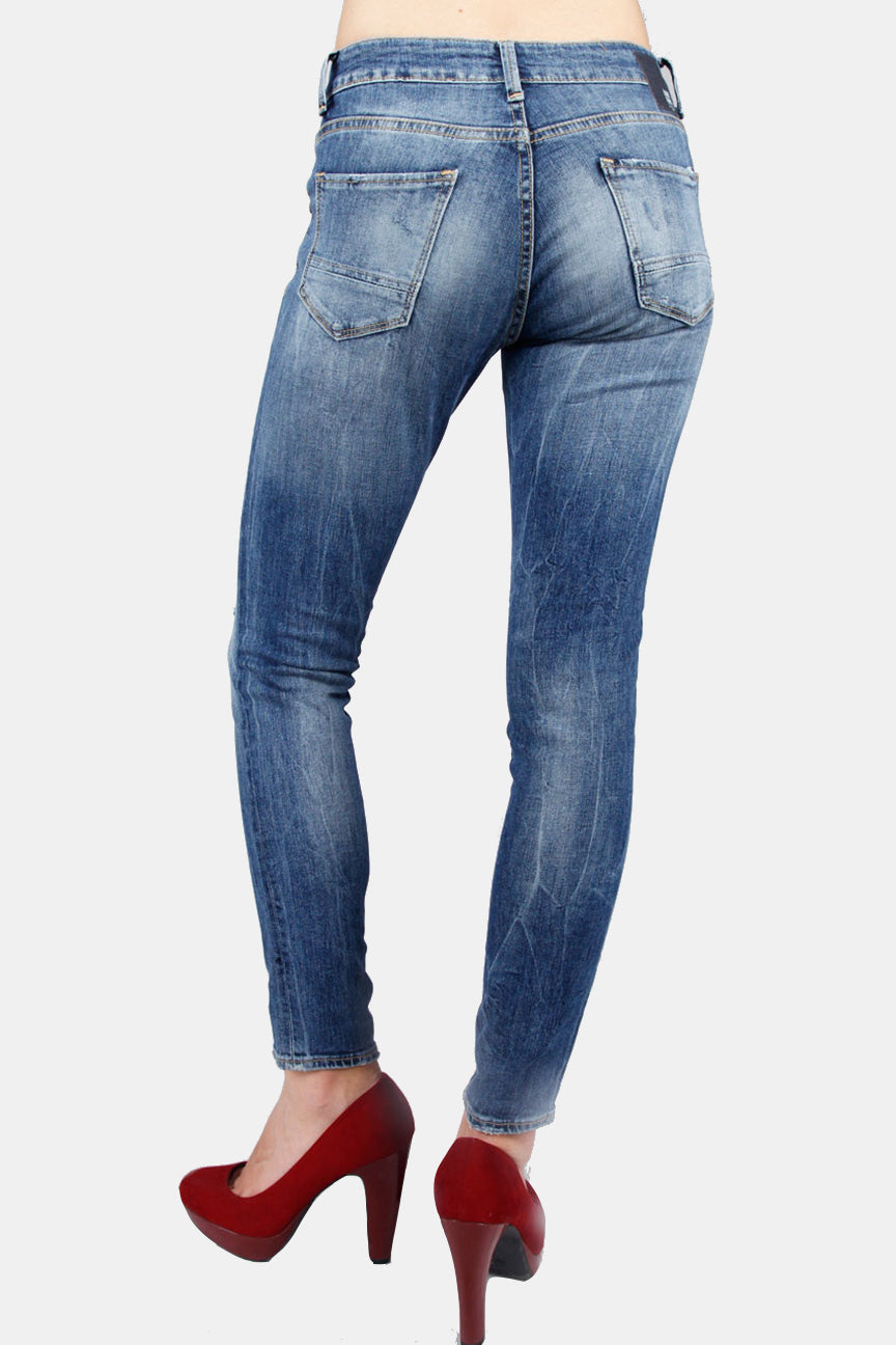Jeans Skinny A1 Series Medium Blue Raw Handmade