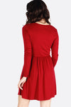 Dress Lengan Panjang Falling Red