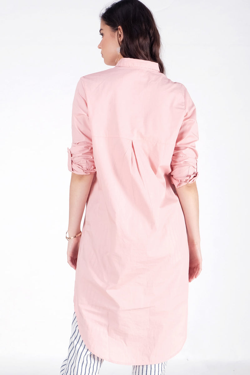 Dress Lengan Panjang Stea Pink