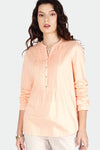 Kemeja Lengan Panjang Summer Peach Peach Tunic