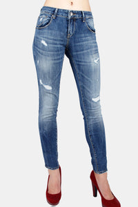 Jeans Skinny A1 Series Medium Blue Raw Handmade